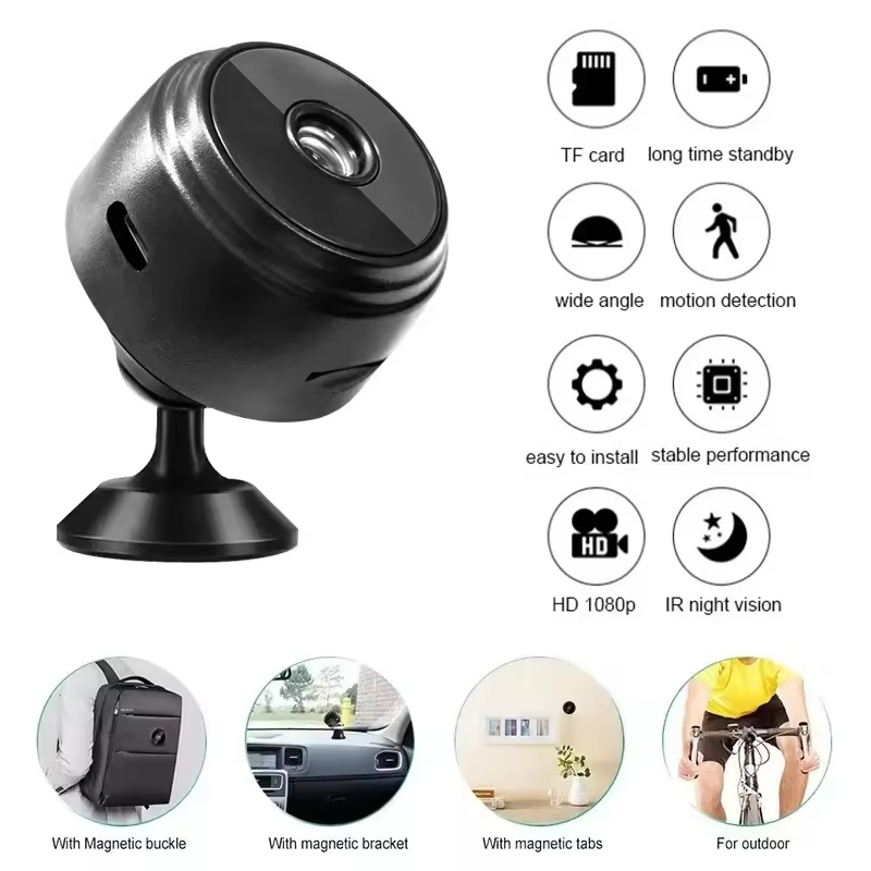Home Cinema Hd - กล้องวงจรปิดไร้สาย A9 Mini WiFi HD 1080P