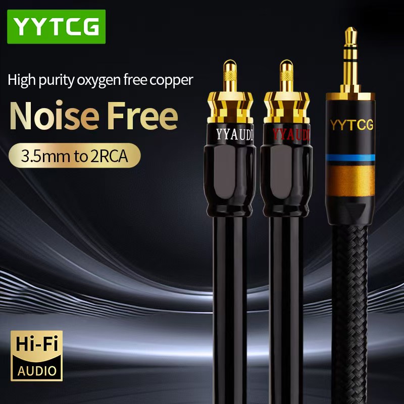Home Cinema Ampli - YYTCG สาย RCA HiFi สเตอริโอ 3.5