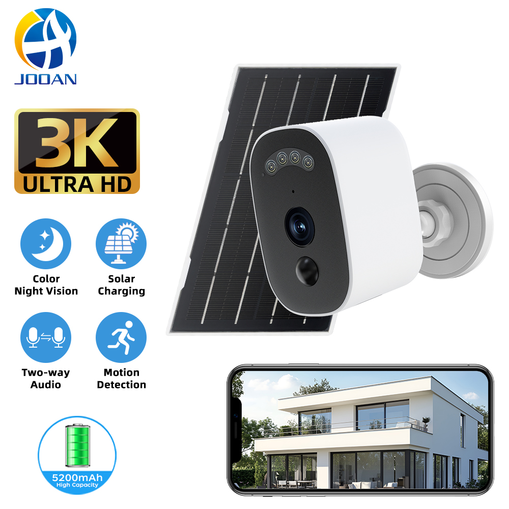 Home Cinema Hd - กล้องรักษาความปลอดภัยพลังงานแสงอาทิตย์ Jooan 3K HD กล้อง IP