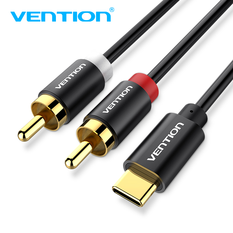 Home Cinema Ampli - USB C RCA Audio Type-C 2สาย