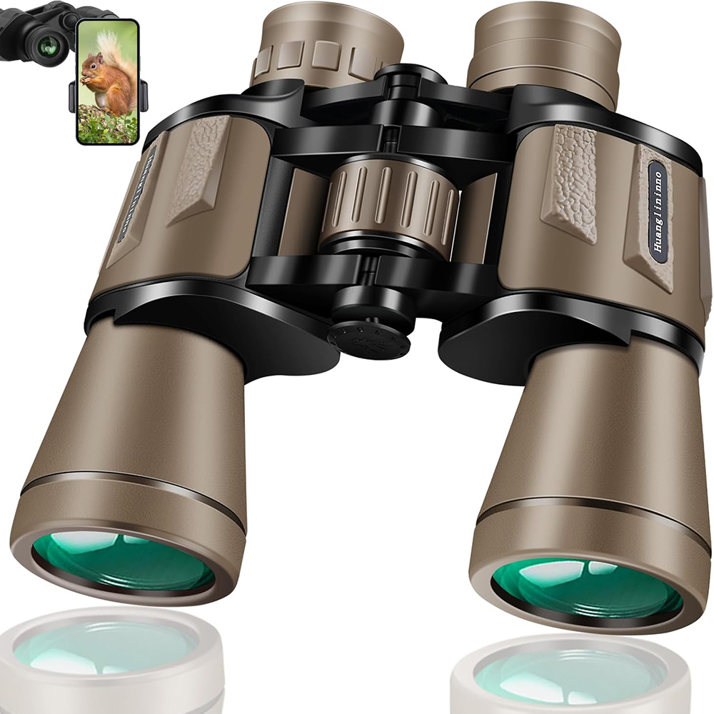 Home Cinema Center - กล้องส่องทางไกลกําลังสูง 20x50 สําหรับผู้ใหญ่พร้อมอะแดปเตอร์สมาร์ทโฟน HD กล้องส่องทางไกลขนาดกะทัดรัดระดับมืออาชีพสําหรับการดูนกเดินป่าท่องเที่ยว