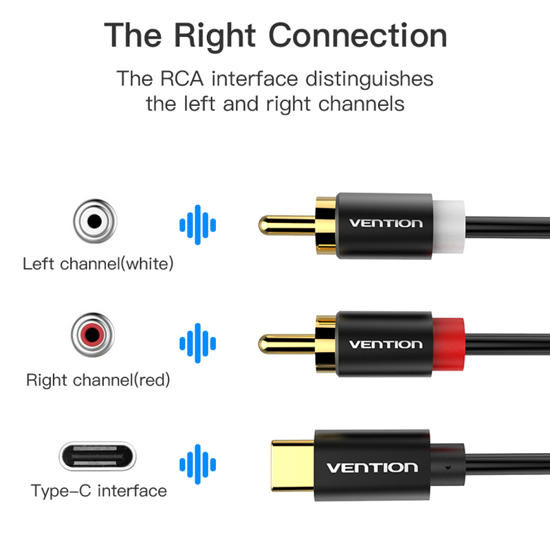 USB C RCA Audio Type-C 2สาย RC - Home Cinema Ampli บทวิจารณ์และราคา