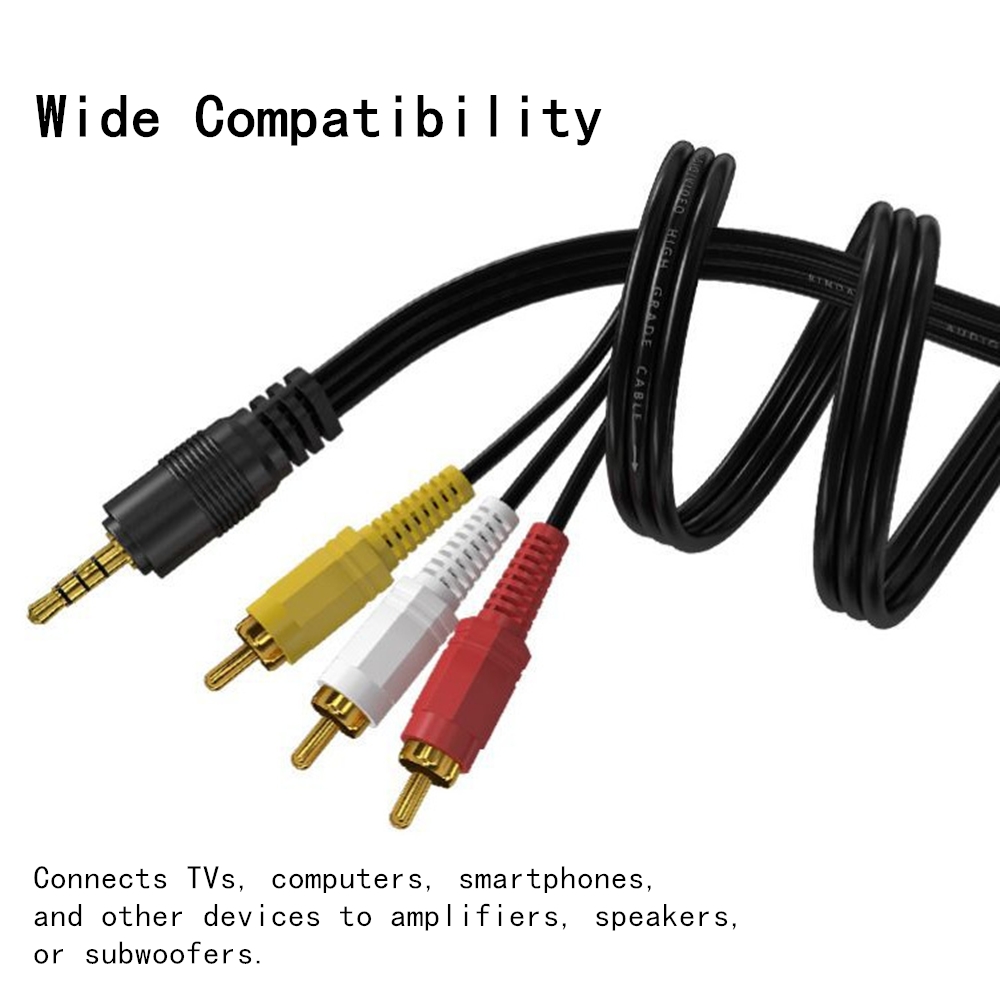 3.5 มม.ถึง 3 RCA Audio Video C - Home Cinema Ampli บทวิจารณ์และราคา