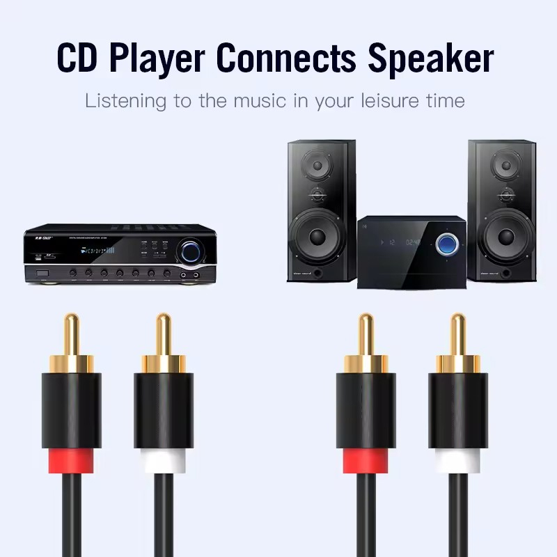 ไฮไฟสเตอริโอ RCA สาย 2RCA ถึง  - Home Cinema Ampli บทวิจารณ์และราคา