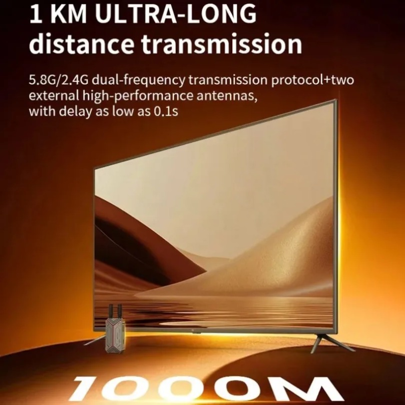 เสาอากาศคู่ 1000M ไร้สาย HDMI  - Home Cinema Hd บทวิจารณ์และราคา