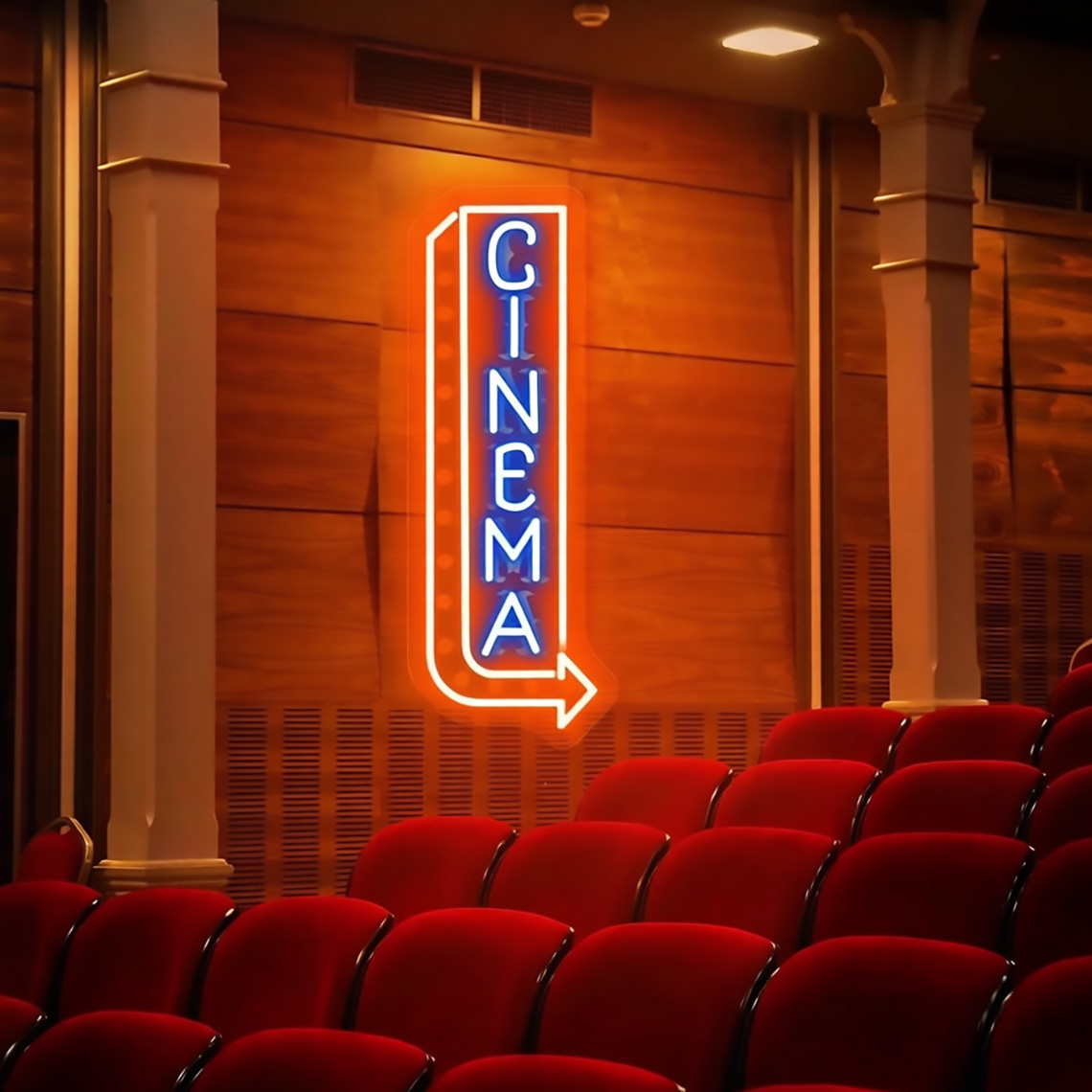 ป้ายไฟนีออนโรงภาพยนตร์ ป้ายไฟน - Home Cinema Food บทวิจารณ์และราคา