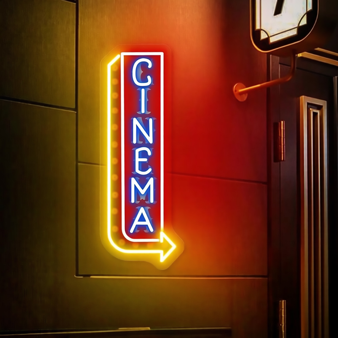 ป้ายไฟนีออนโรงภาพยนตร์ ป้ายไฟน - Home Cinema Food บทวิจารณ์และราคา
