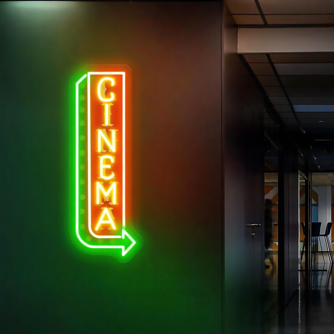 ป้ายไฟนีออนโรงภาพยนตร์ ป้ายไฟน - Home Cinema Food บทวิจารณ์และราคา