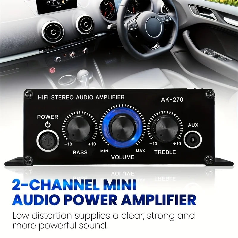 AK-270 400W มินิเพาเวอร์แอมป์  - Home Cinema Ampli บทวิจารณ์และราคา