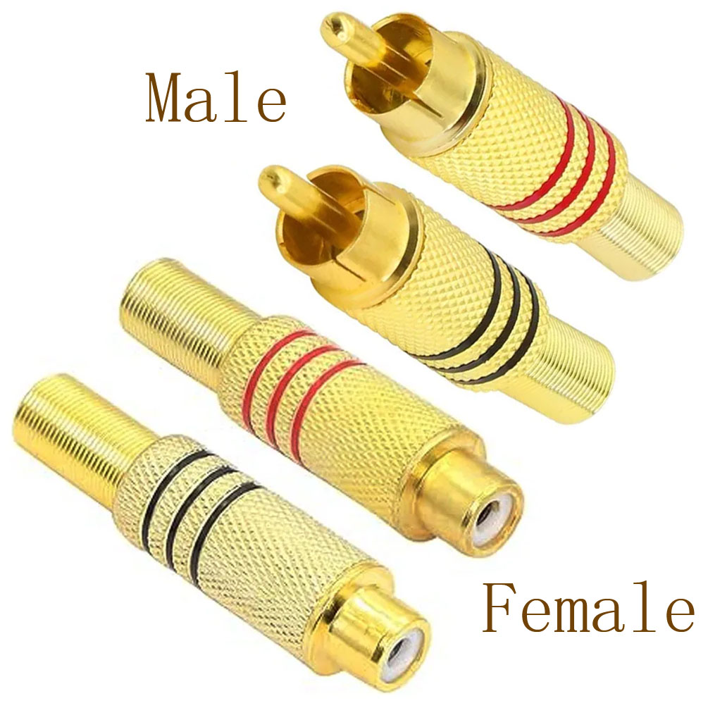 ปลั๊ก RCA 4 ชิ้น ชุบทอง แบบเชื - Home Cinema Ampli บทวิจารณ์และราคา