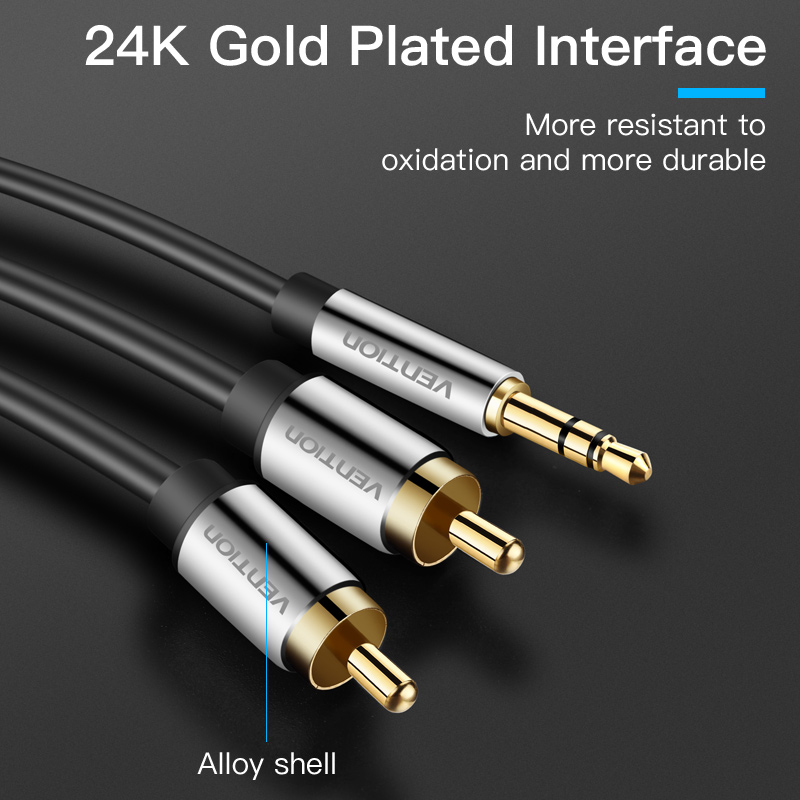 Vention สาย RCA 3.5 ถึง 2rca ส - Home Cinema Ampli บทวิจารณ์และราคา